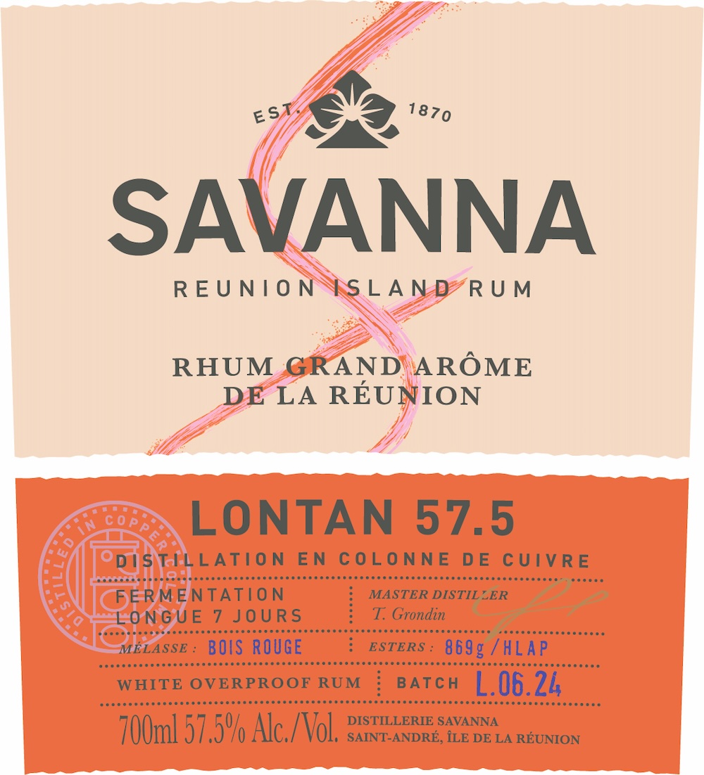 TABC label artwork for Savanna Reunion Island Rum Grand Arome