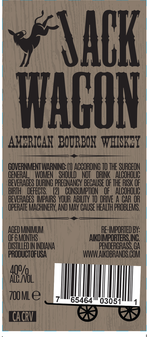 TABC label artwork for Jack Wagon