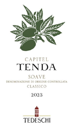TABC label artwork for Tedeschi Capitel Tenda Soave White