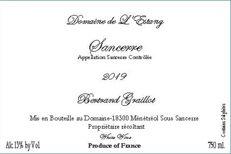TABC label artwork for DOMAINE DE L'ESTANG SANCERRE