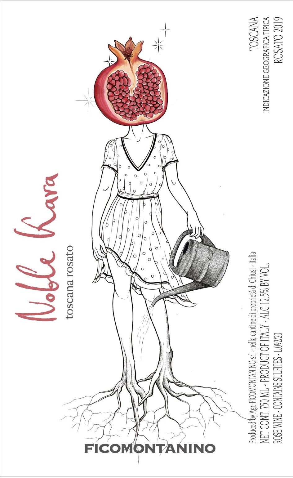 TABC label artwork for FICOMONTANINO NOBLE KARA TOSCANA