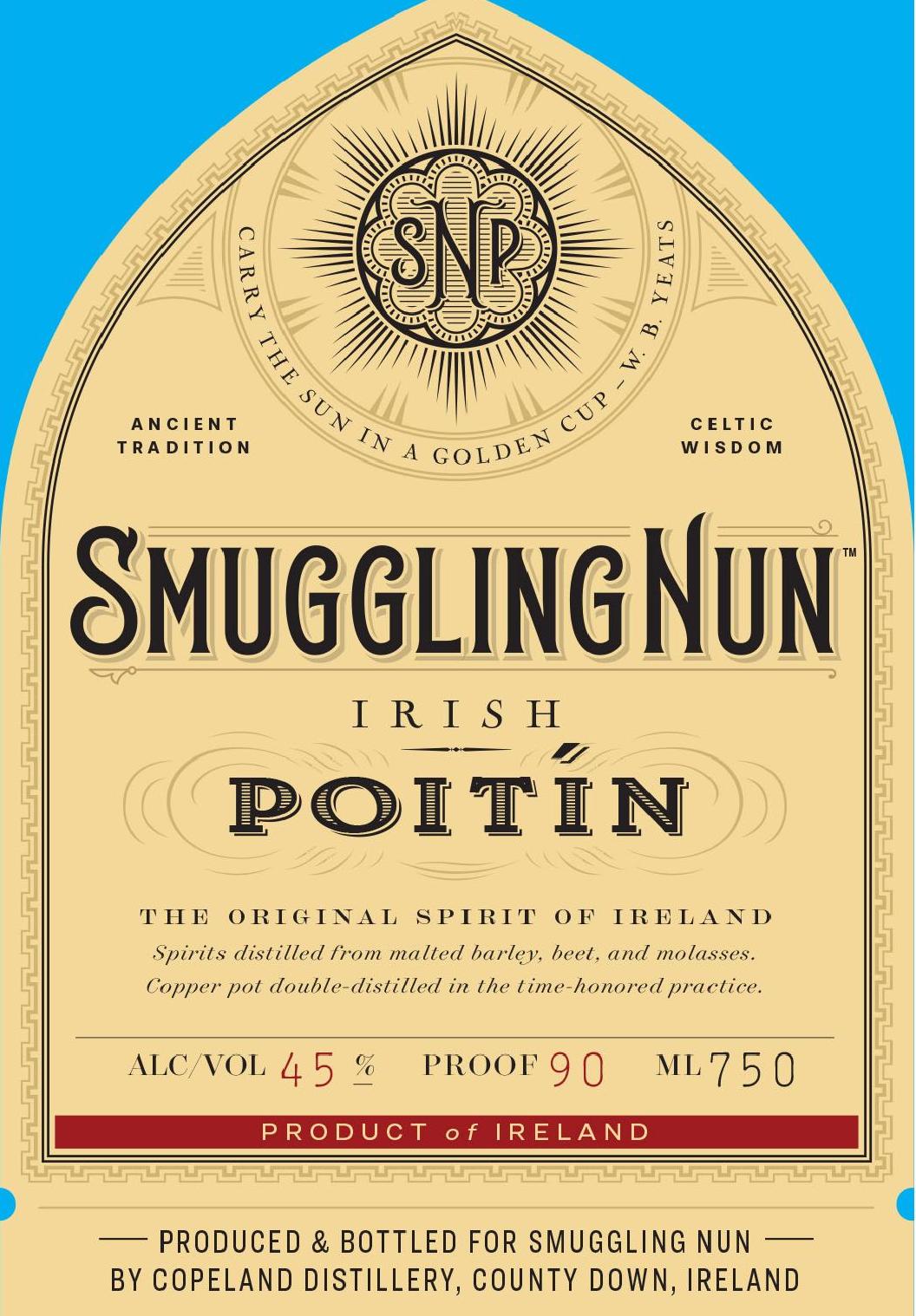TABC label artwork for SMUGGLIN NUN POITIN