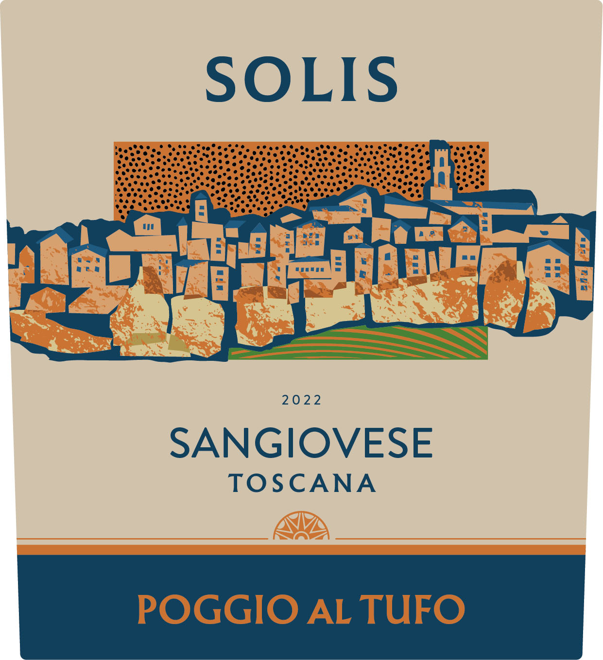 TABC label artwork for Solis Sangiovese