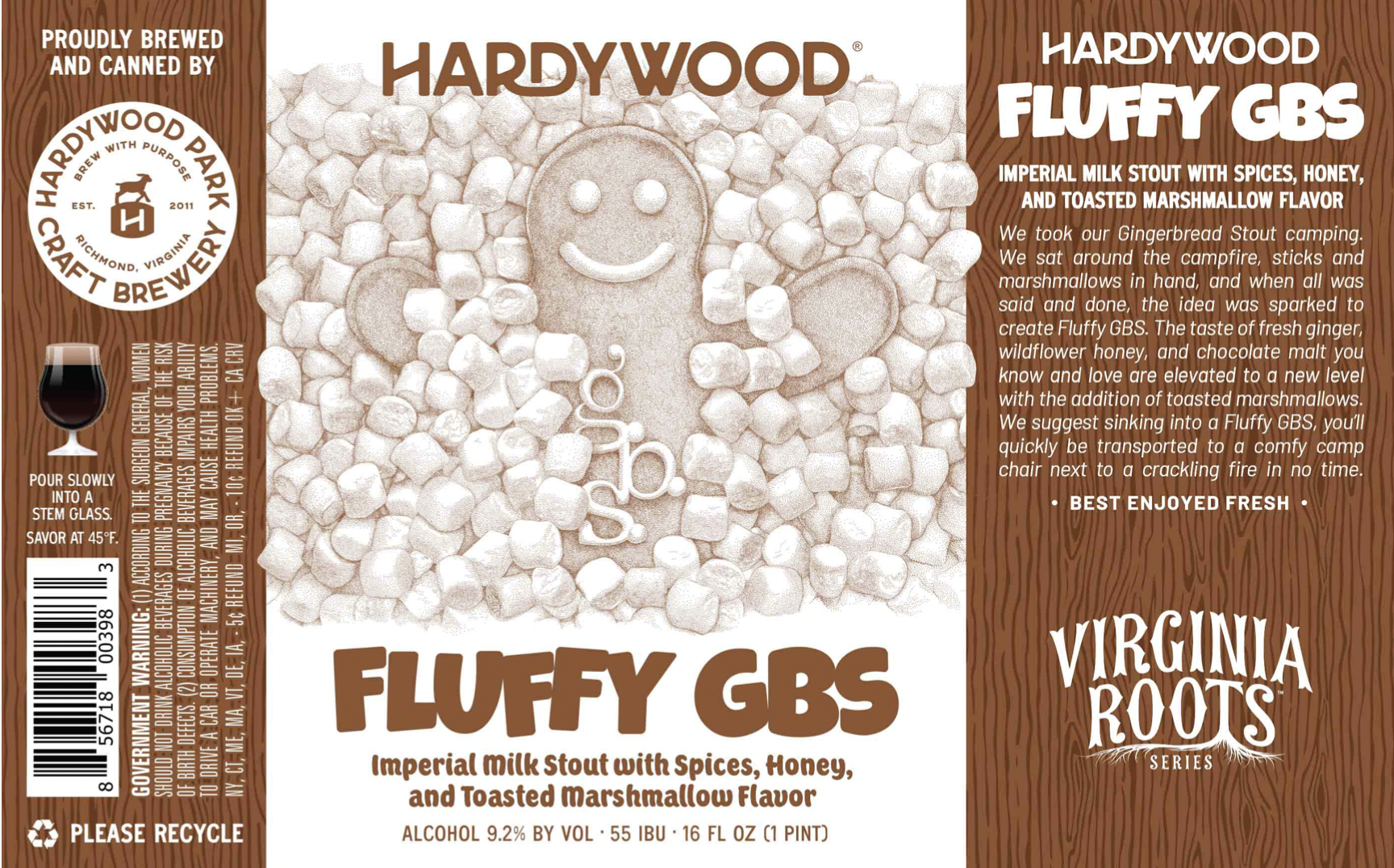 TABC label artwork for Hardywood Fluffy