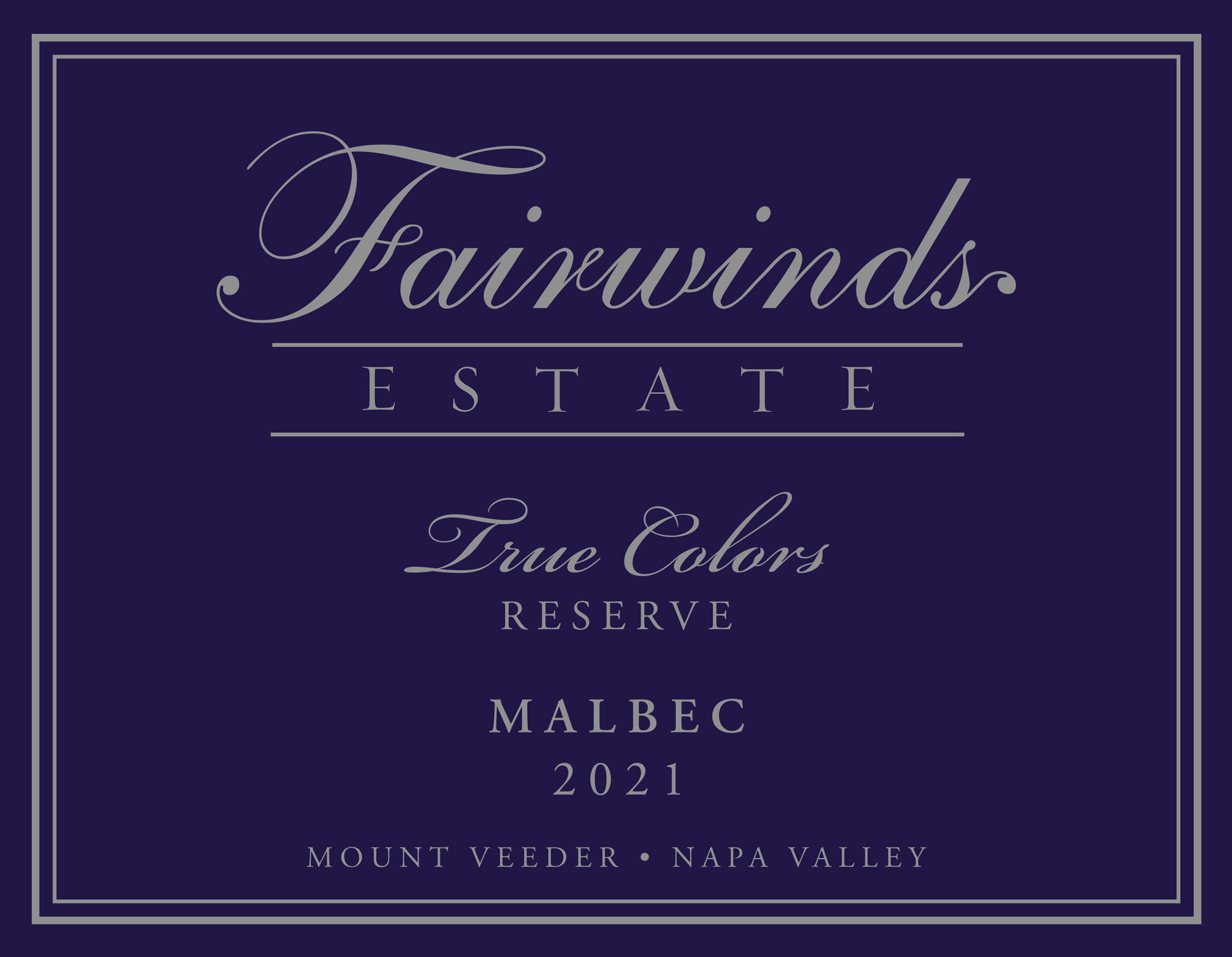 TABC label artwork for True Colors - Fairwinds Estate Winery