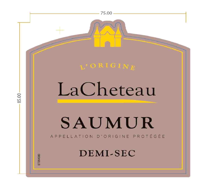 TABC label artwork for LaCheteau Sparkling Saumur Demi-Sec