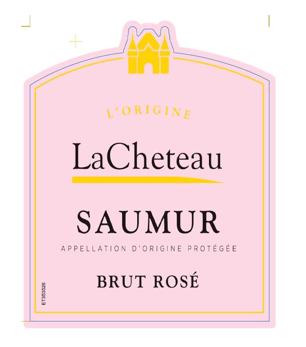 TABC label artwork for LaCheteau Sparkling Saumur Brut Rose NV