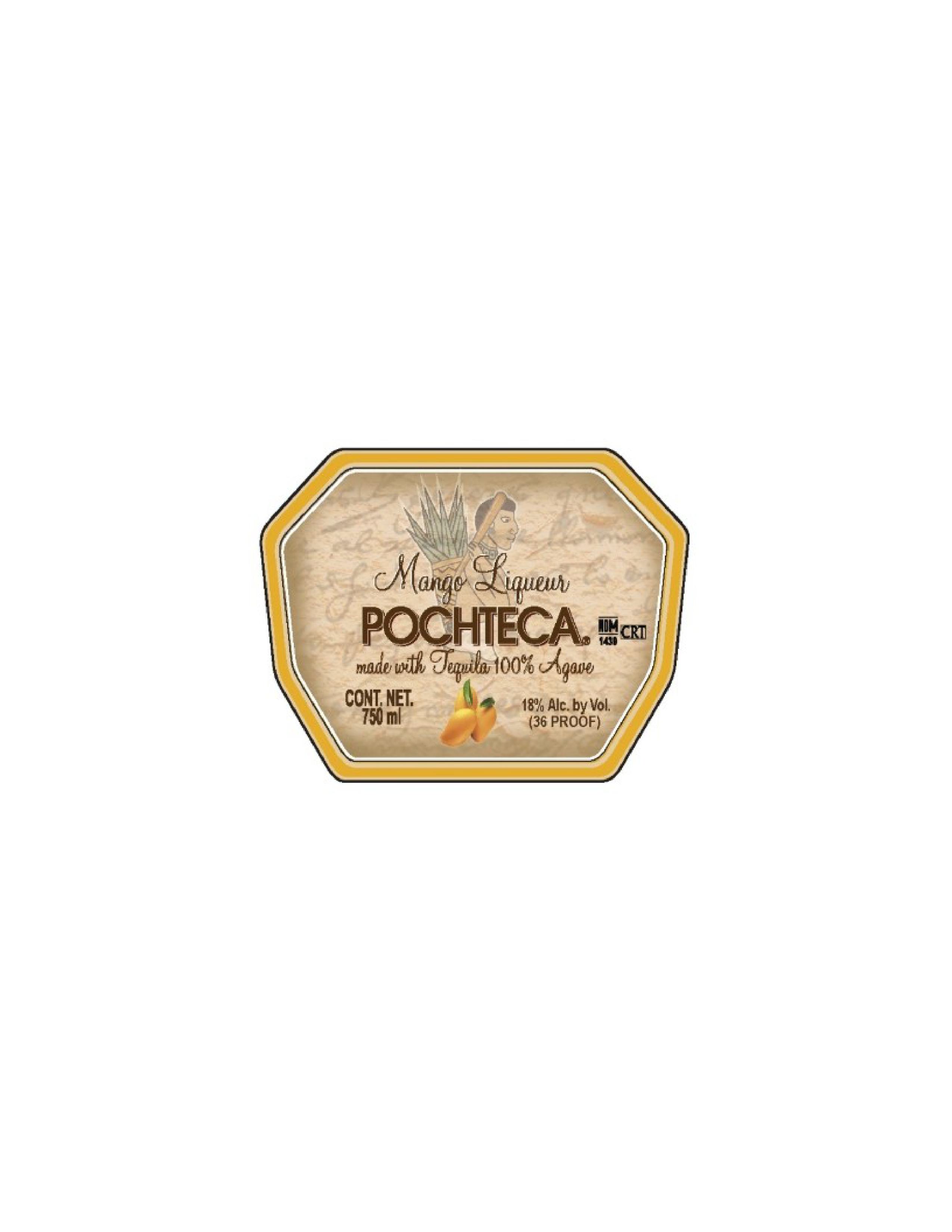 TABC label artwork for Pochteca Mango Liqueur