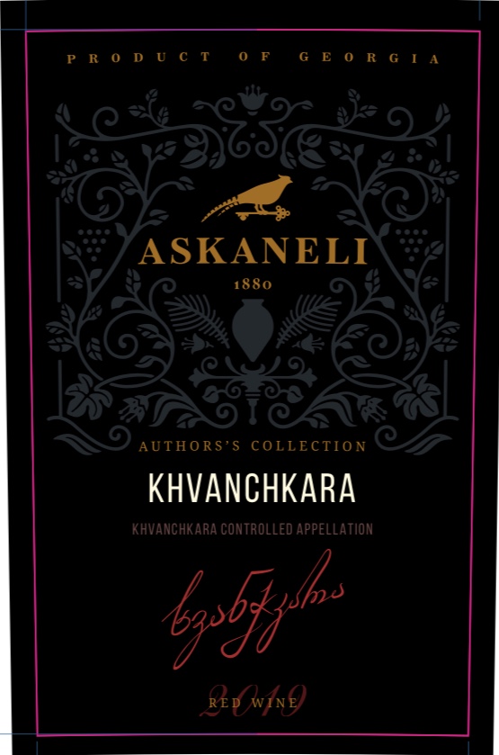 TABC label artwork for ASKANELI KHVANCHKARA