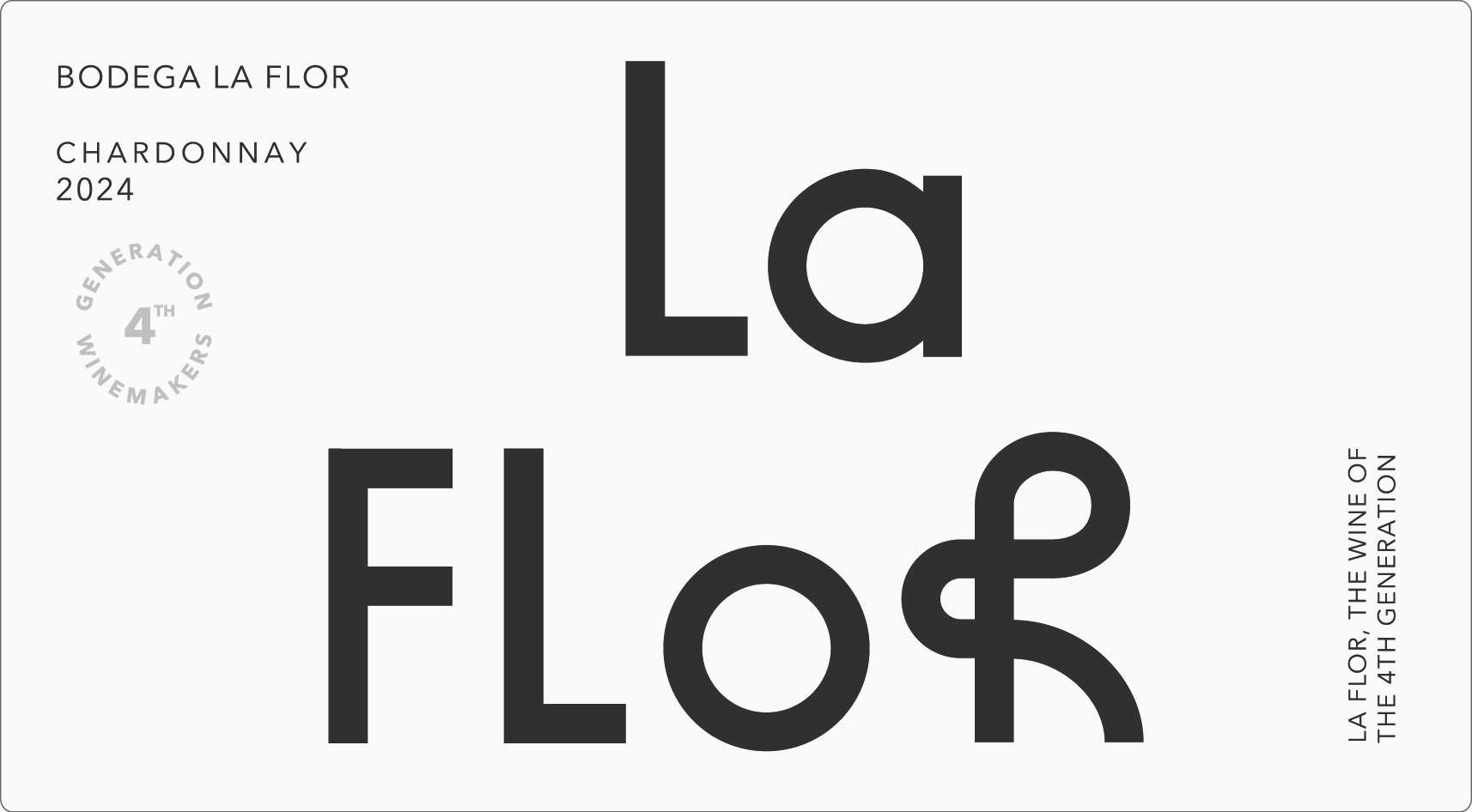 TABC label artwork for La Flor Chardonnay