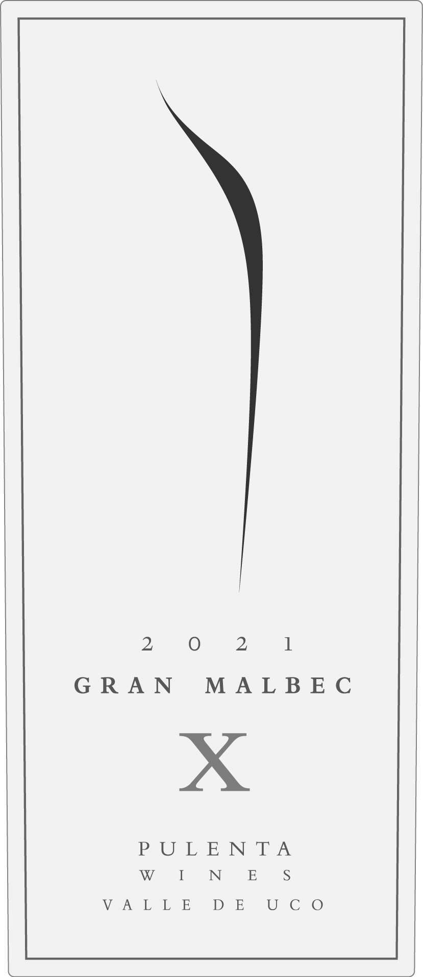 TABC label artwork for Pulenta Estate Gran Malbec