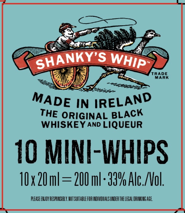 TABC label artwork for Shanky's Whip The Original Black Whiskey And Liqueur