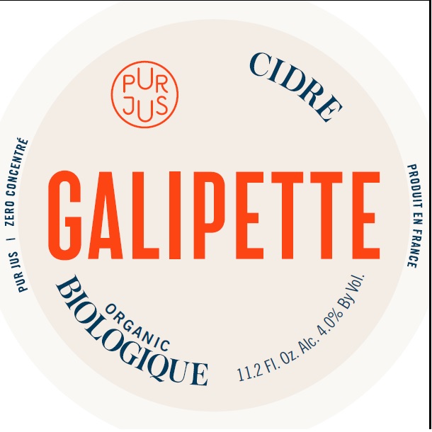 TABC label artwork for Galipette Biologique