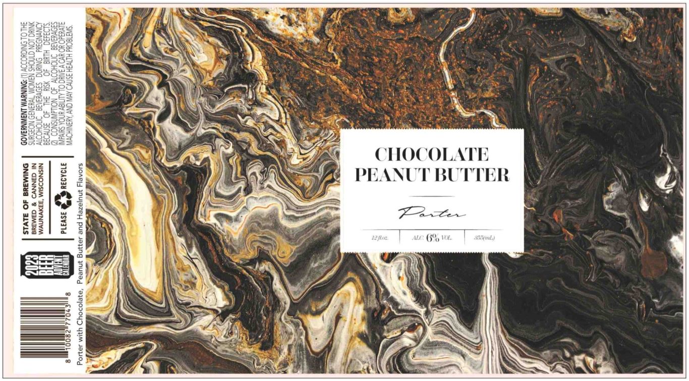 TABC label artwork for STATE OF BREWING  CHOCOLATE PEANUT BUTTER PORTER