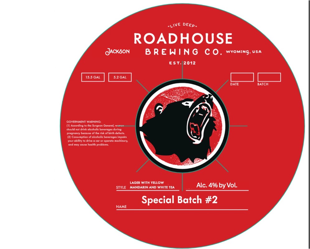 TABC label artwork for ROADHOUSE BREWING CO. SPECIAL BATCH 2 KEG
