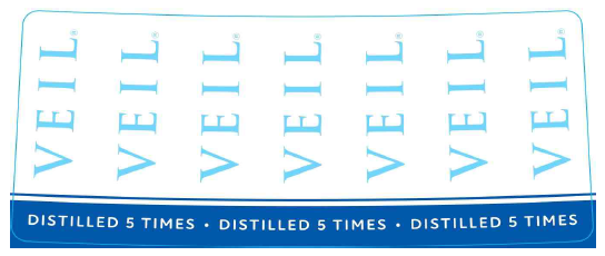 TABC label artwork for VEIL RASPBERRY