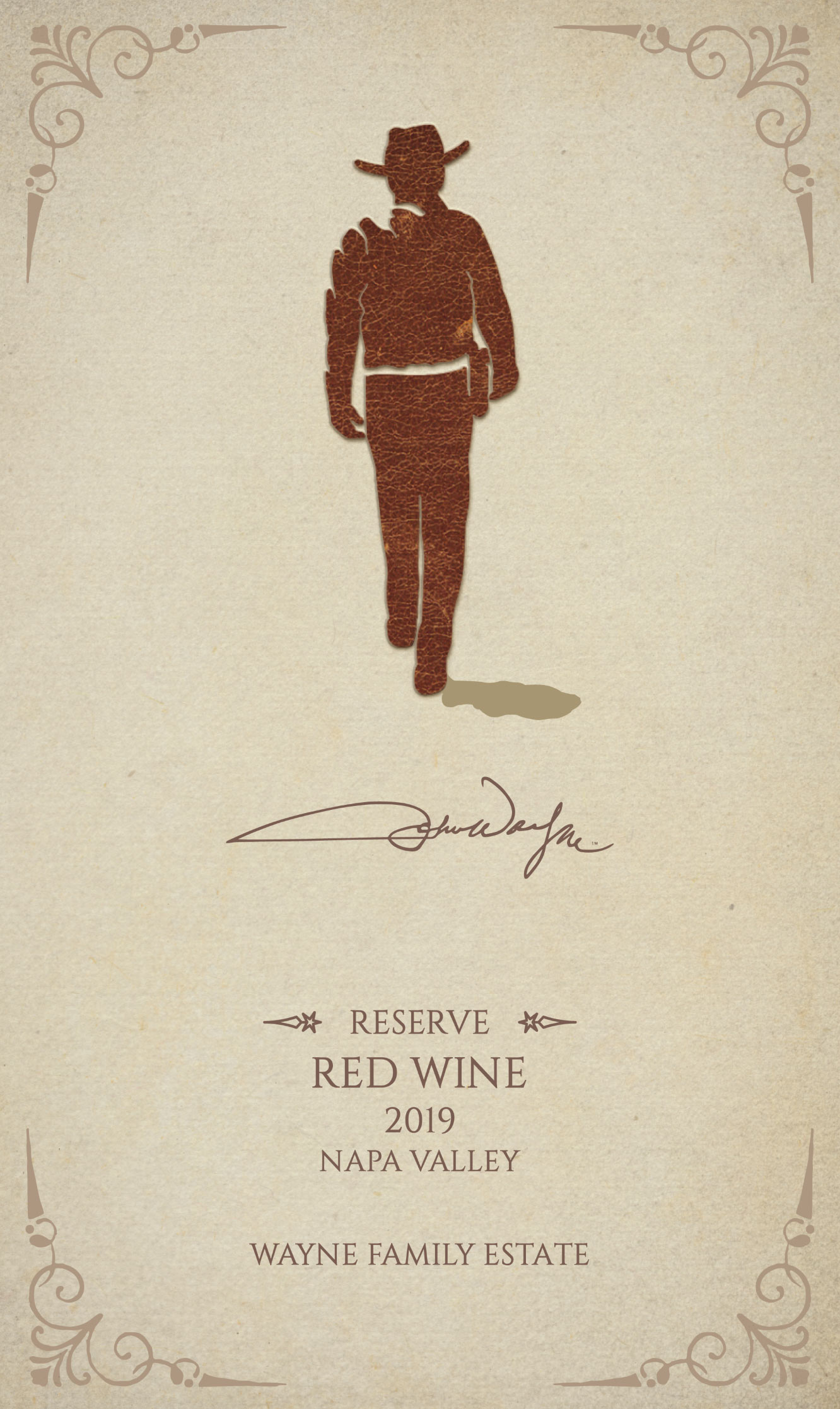 TABC label artwork for WAYNE FAMILY ESTATE THE DUKE - RESERVE 2019