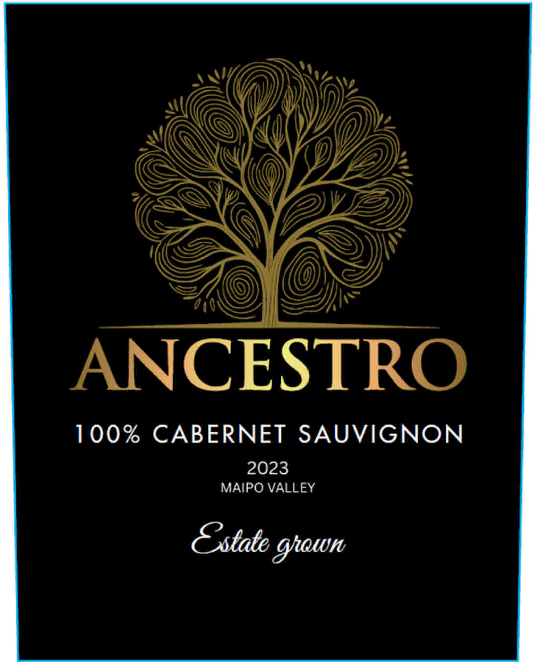 TABC label artwork for Ancestro Cabernet Sauvignon
