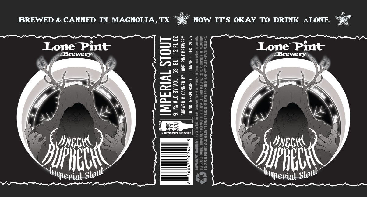 TABC label artwork for Knecht Ruprecht Imperial Stout