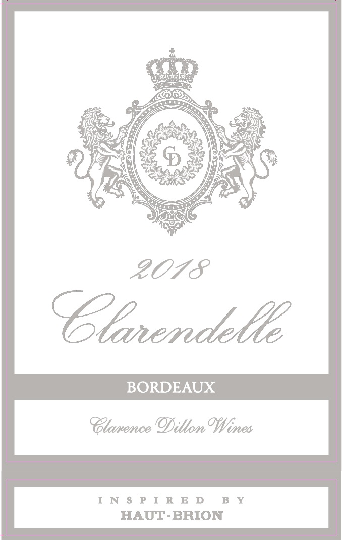TABC label artwork for CLARENDELLE BLANC