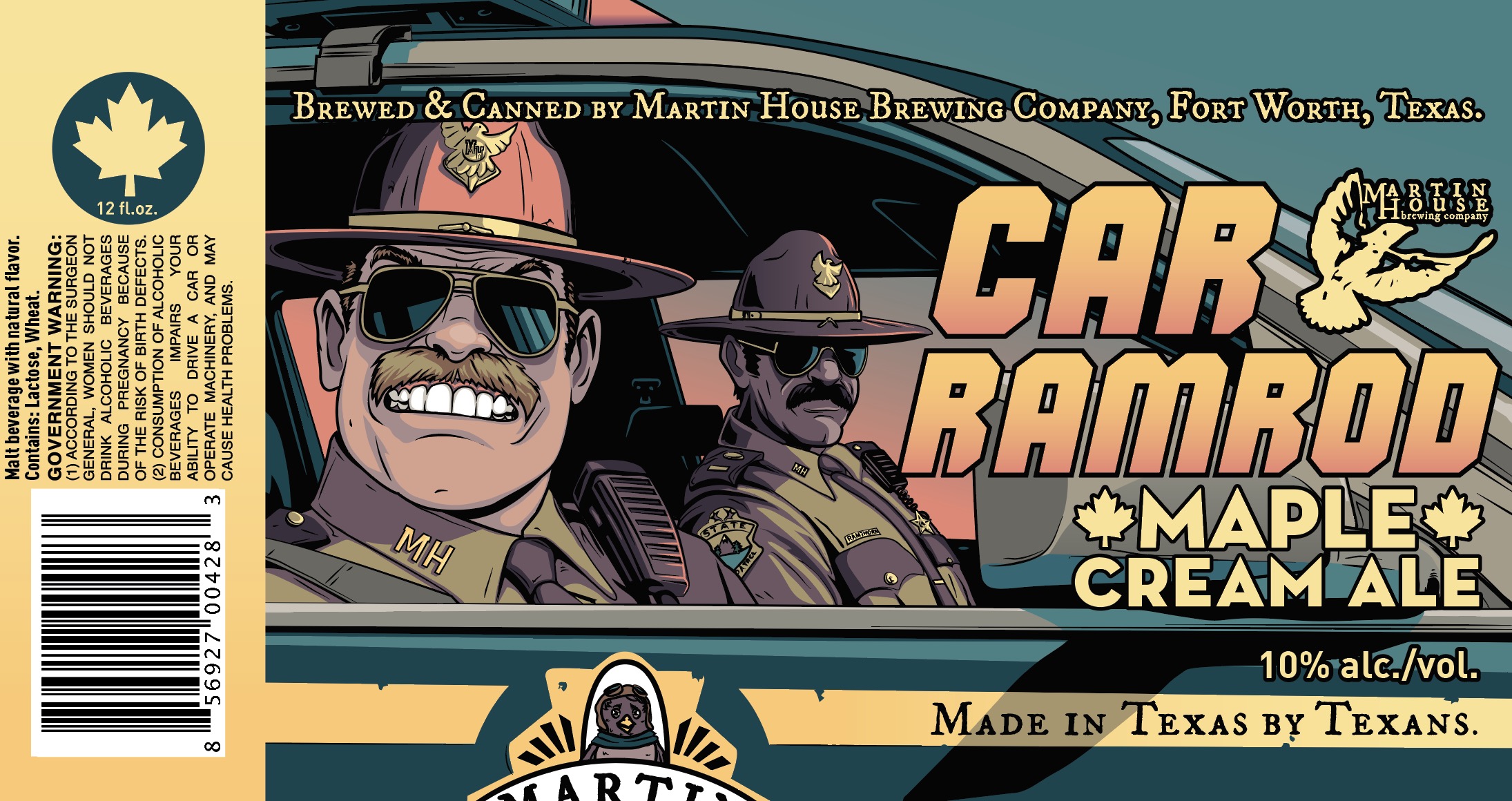 TABC label artwork for Car Ramrod