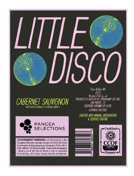 TABC label artwork for Cabernet Sauvignon - Little Disco