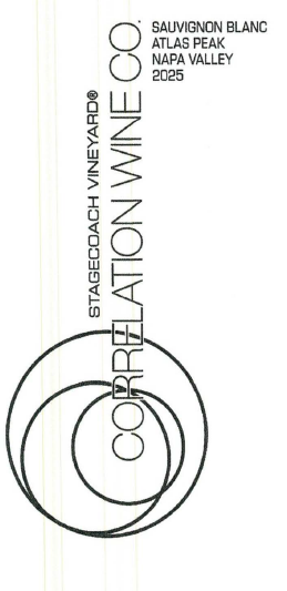 TABC label artwork for Correlation Wine Co. Stagecoach Vineyard Sauvignon Blanc Atlas Peak Napa Valley