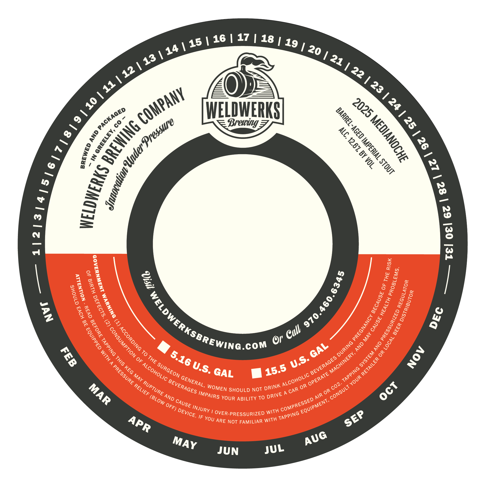 TABC label artwork for 2025 Medianoche