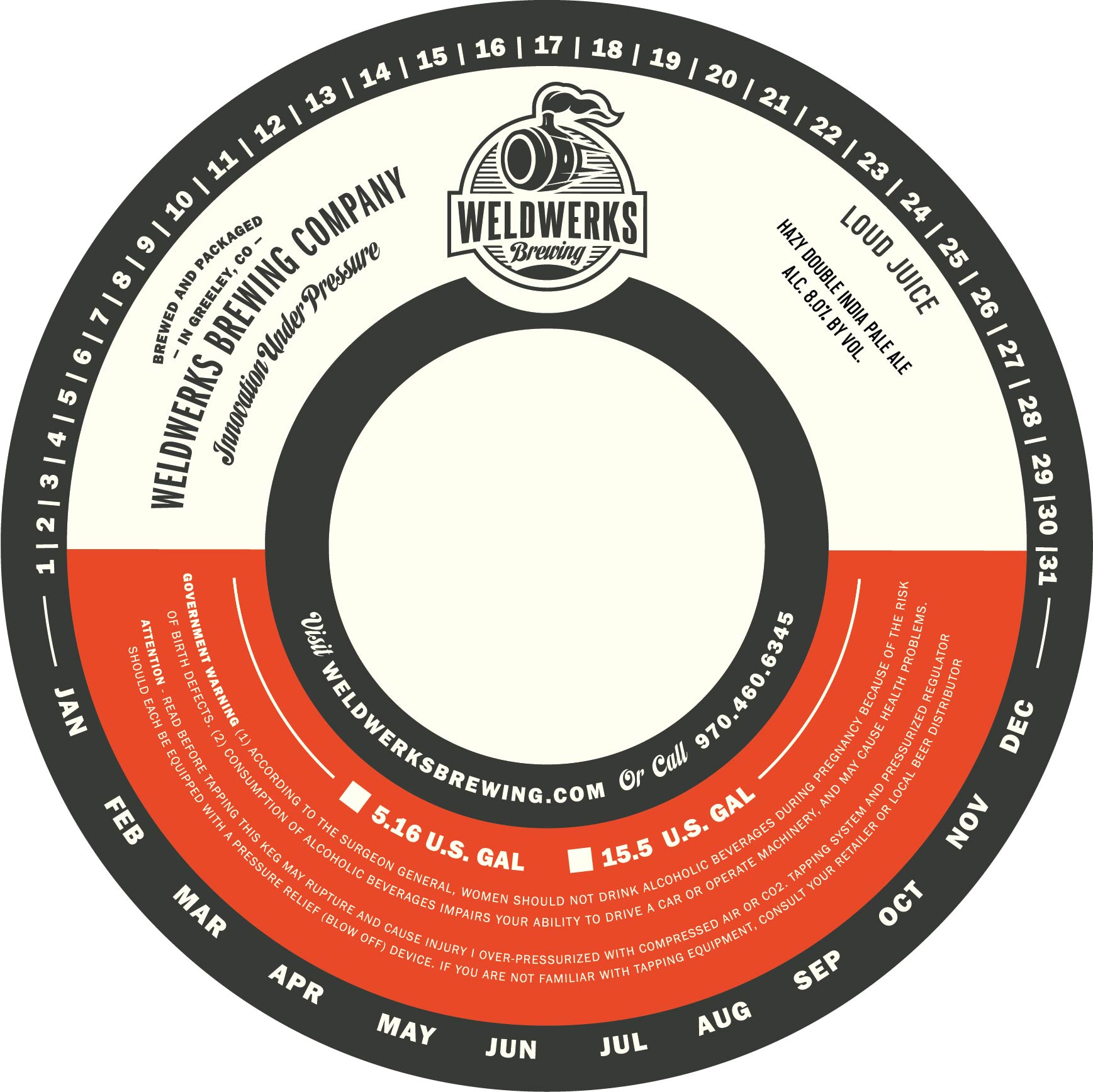 TABC label artwork for Loud Juice