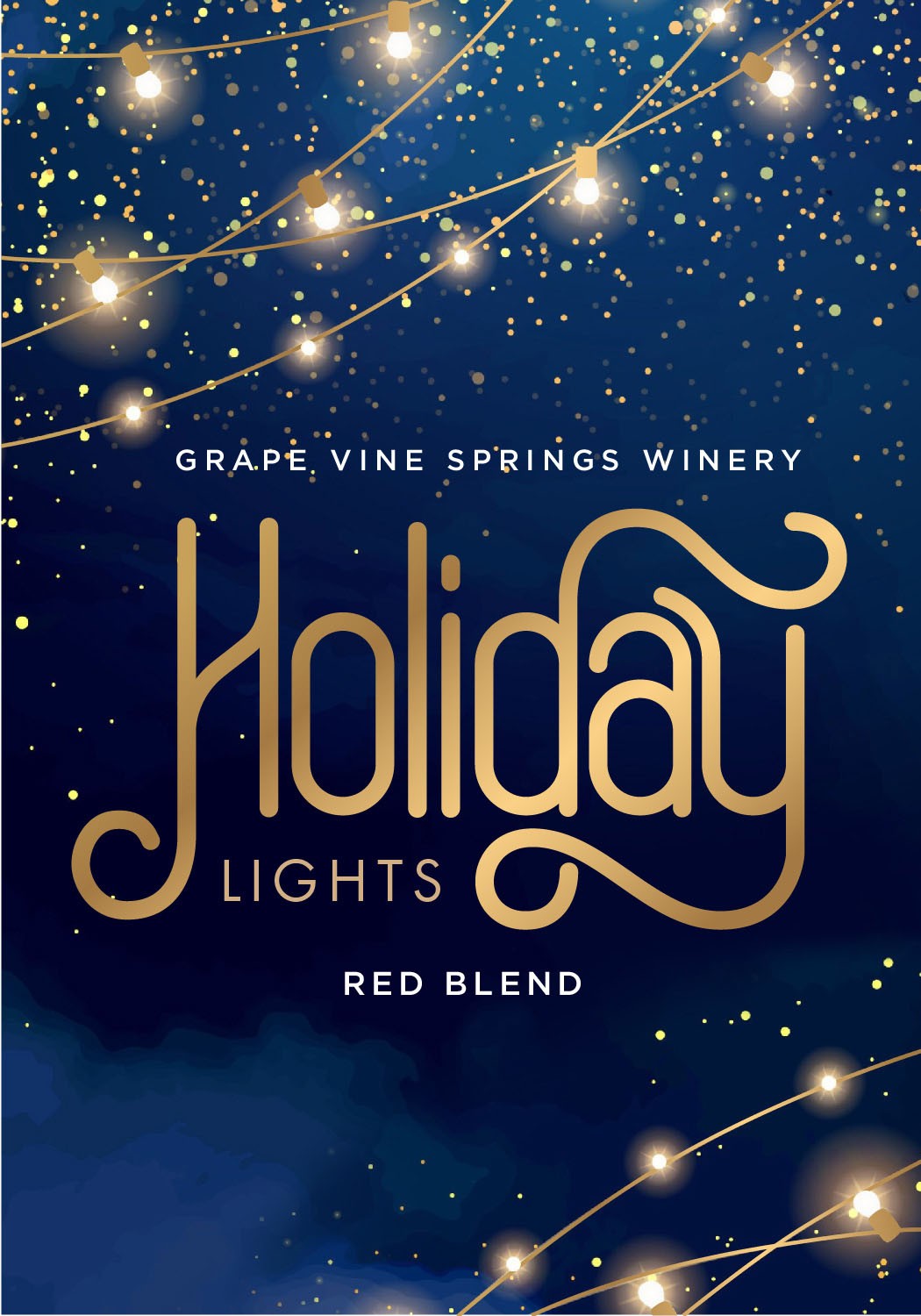 TABC label artwork for Holiday Lights Red Blend