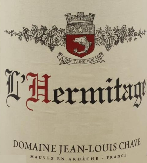 TABC label artwork for DOMAINE JEAN-LOUIS CHAVE L'HERMITAGE