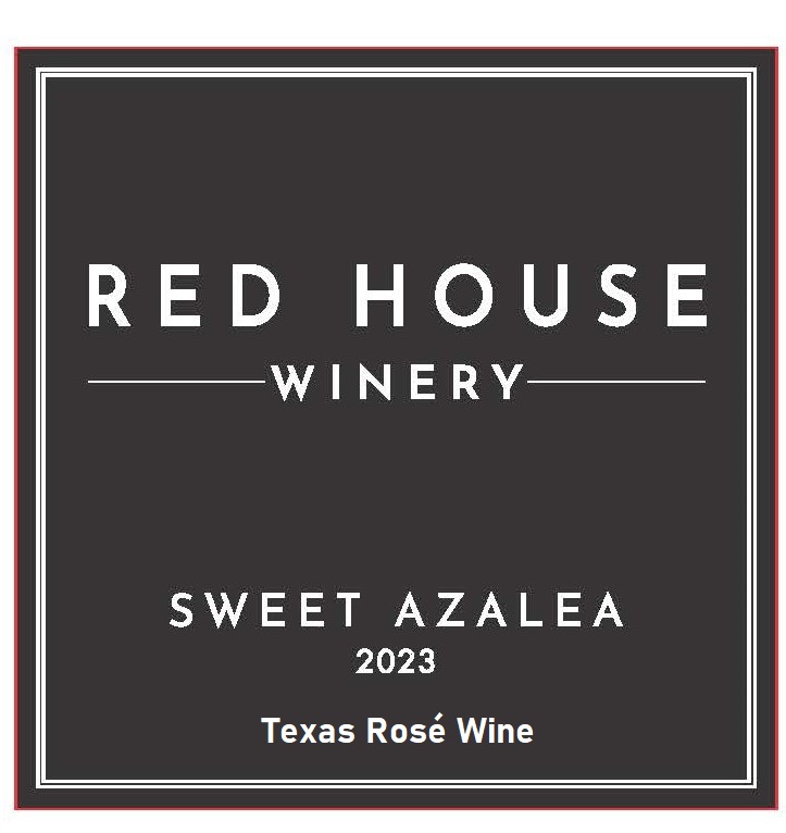 TABC label artwork for Red House Winery Sweet Azalea