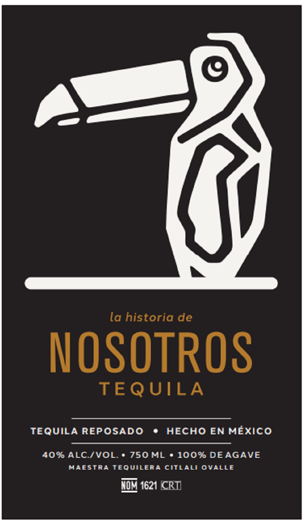 TABC label artwork for La Historia De Nosotros Tequila Reposado