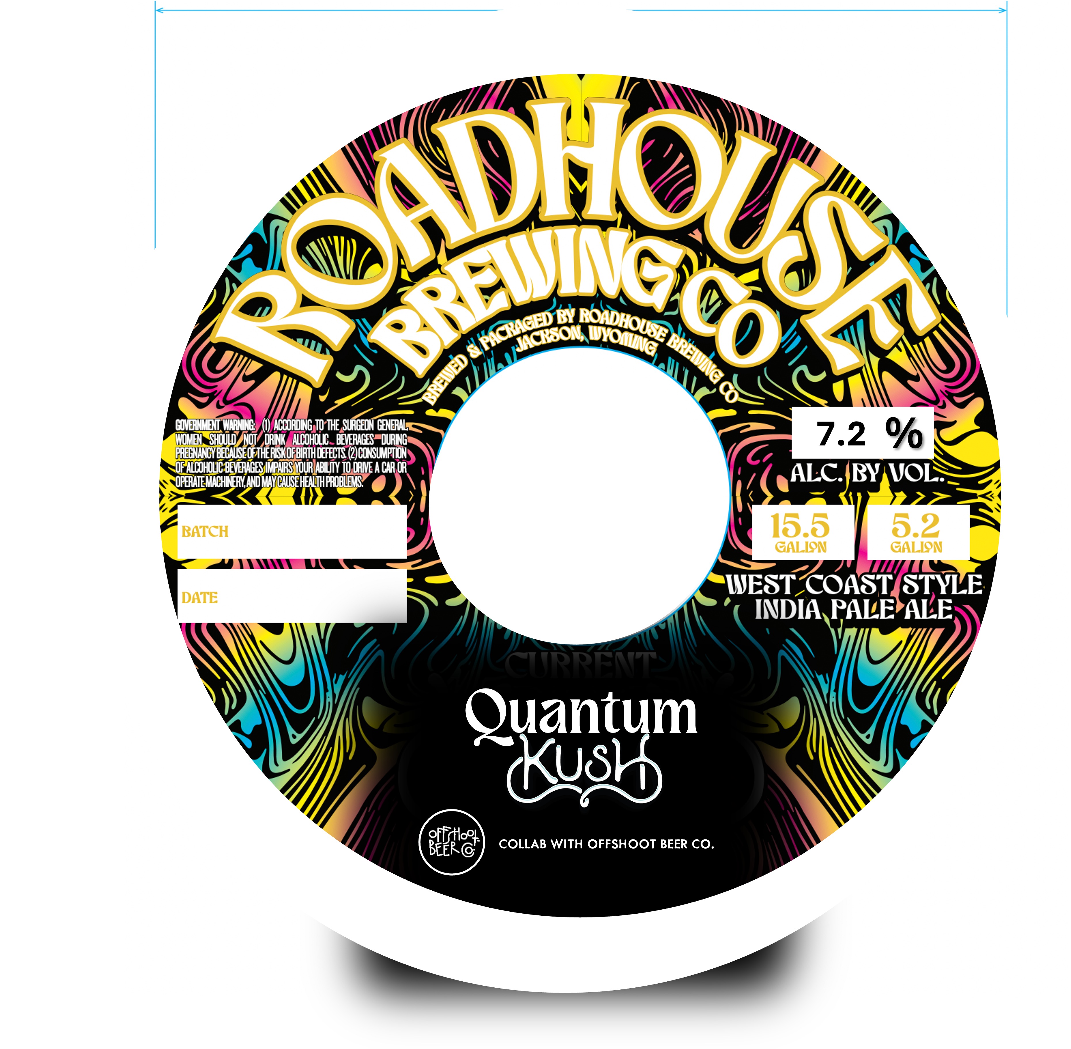 TABC label artwork for Quantum Kush