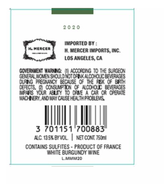 TABC label artwork for PHILIPPE BOUZEREAU CLOS DE LA CROIX NOIRE