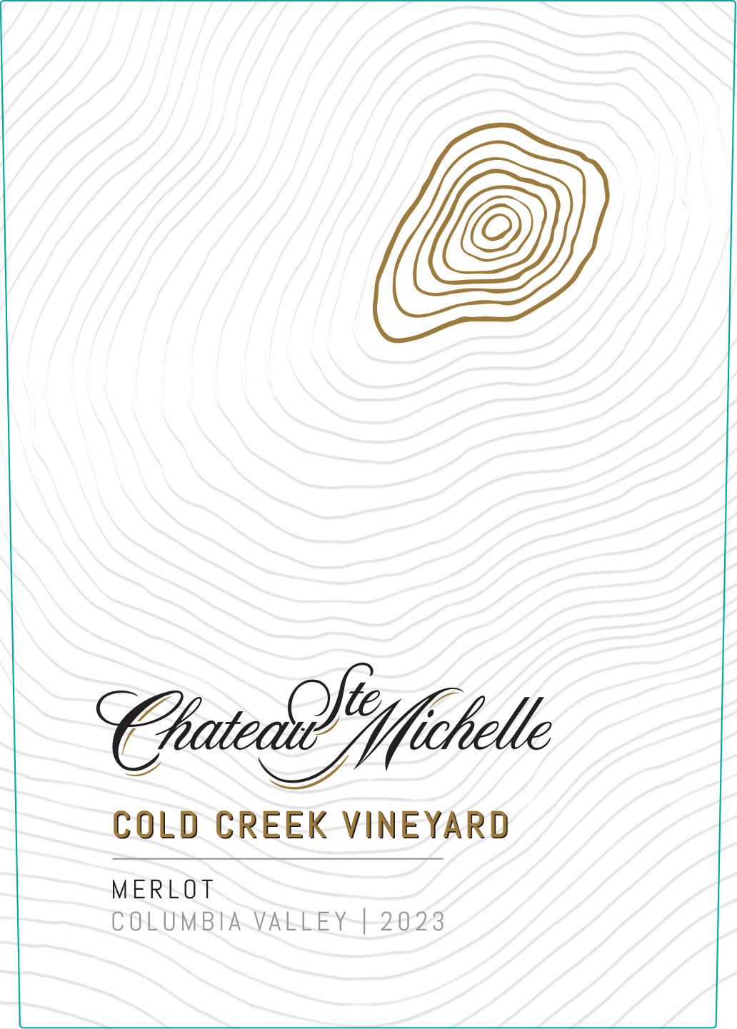 TABC label artwork for Chateau Ste. Michelle Merlot, Cold Creek Vineyard 2023
