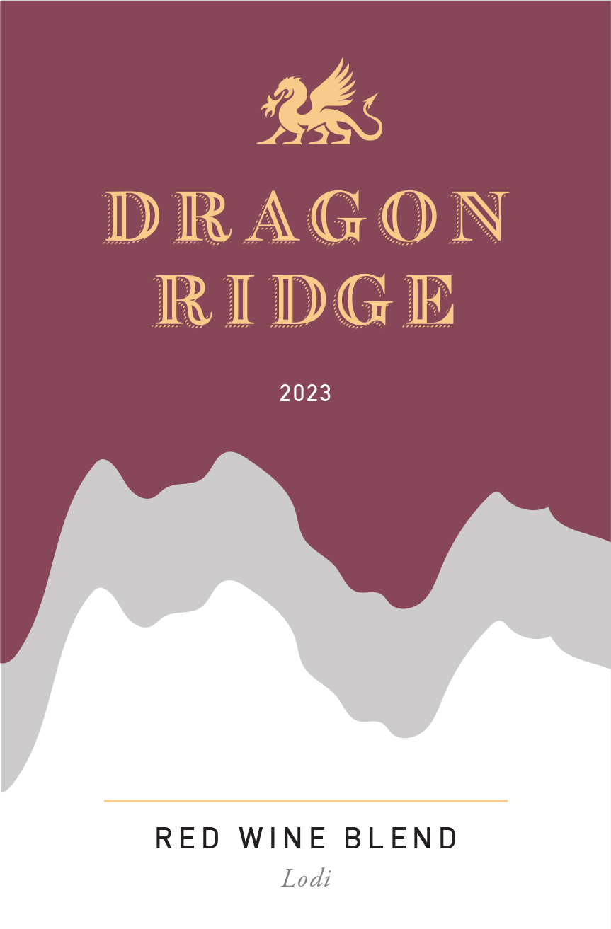 TABC label artwork for Dragon Ridge Red Wine Blend Lodi