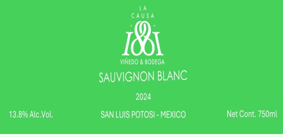 TABC label artwork for LA CAUSA SAUVIGNON BLANC