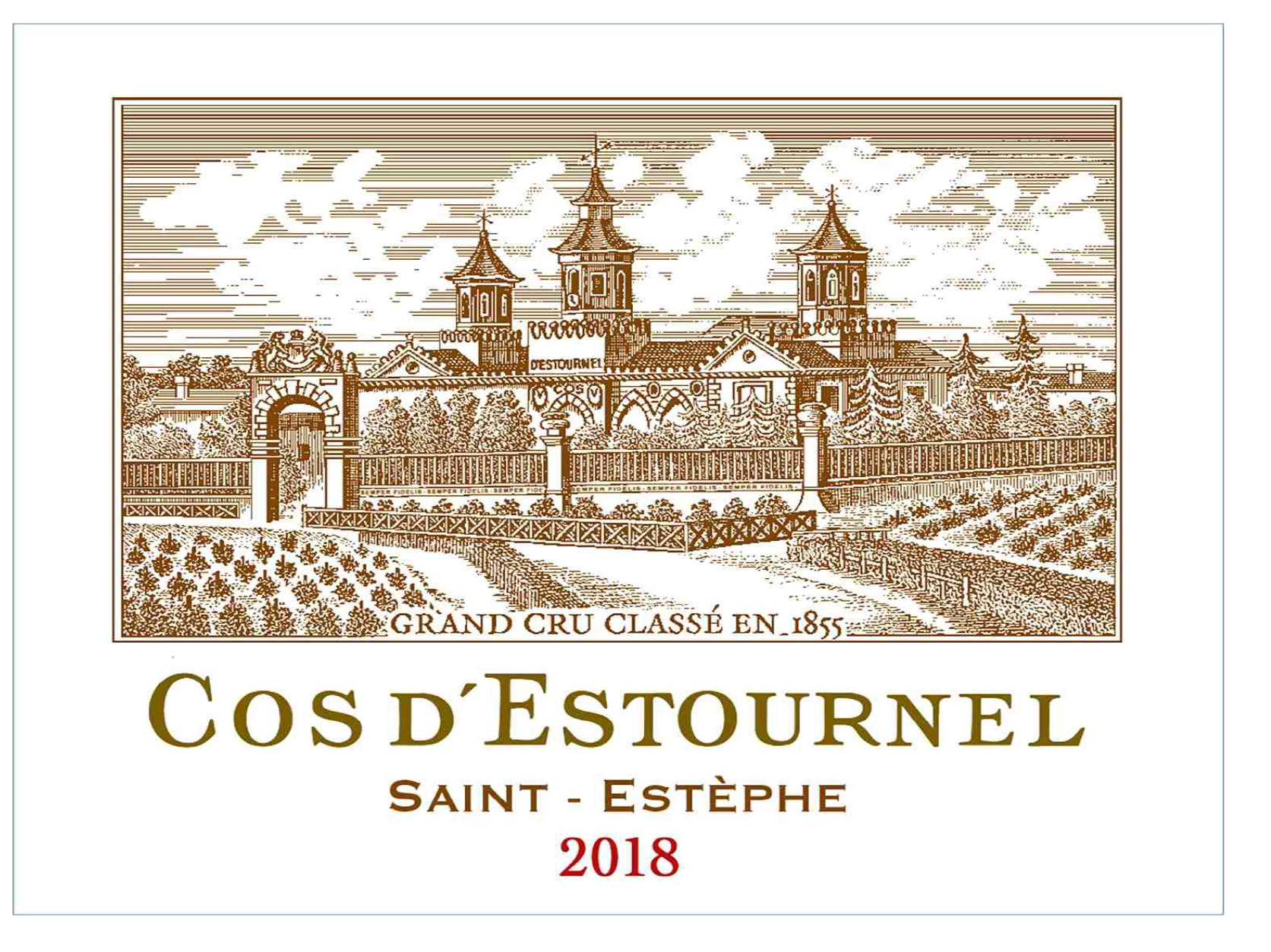 TABC label artwork for CHATEAU COS D'ESTOURNEL SAINT ESTEPHE