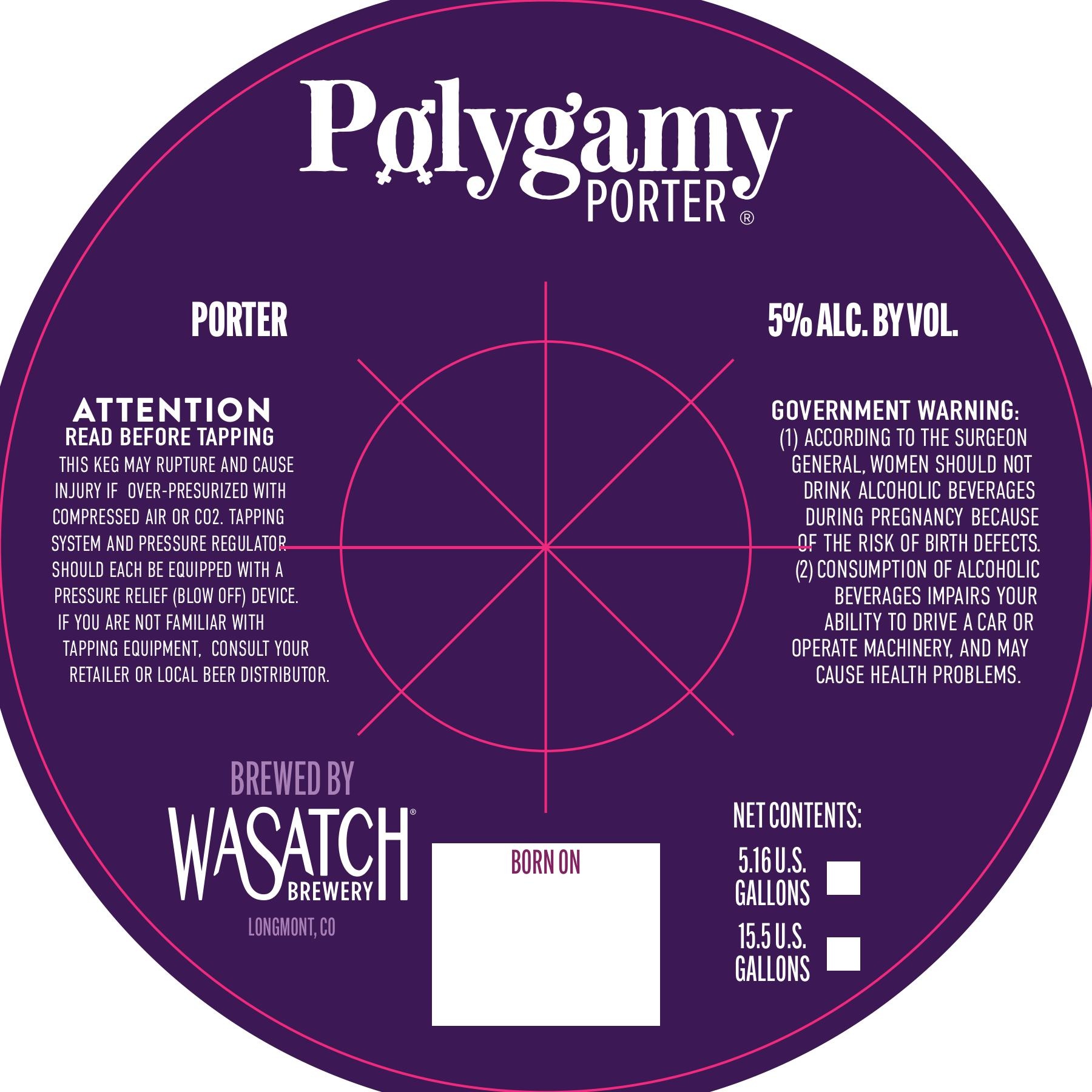TABC label artwork for Wasatch Polygamy Porter