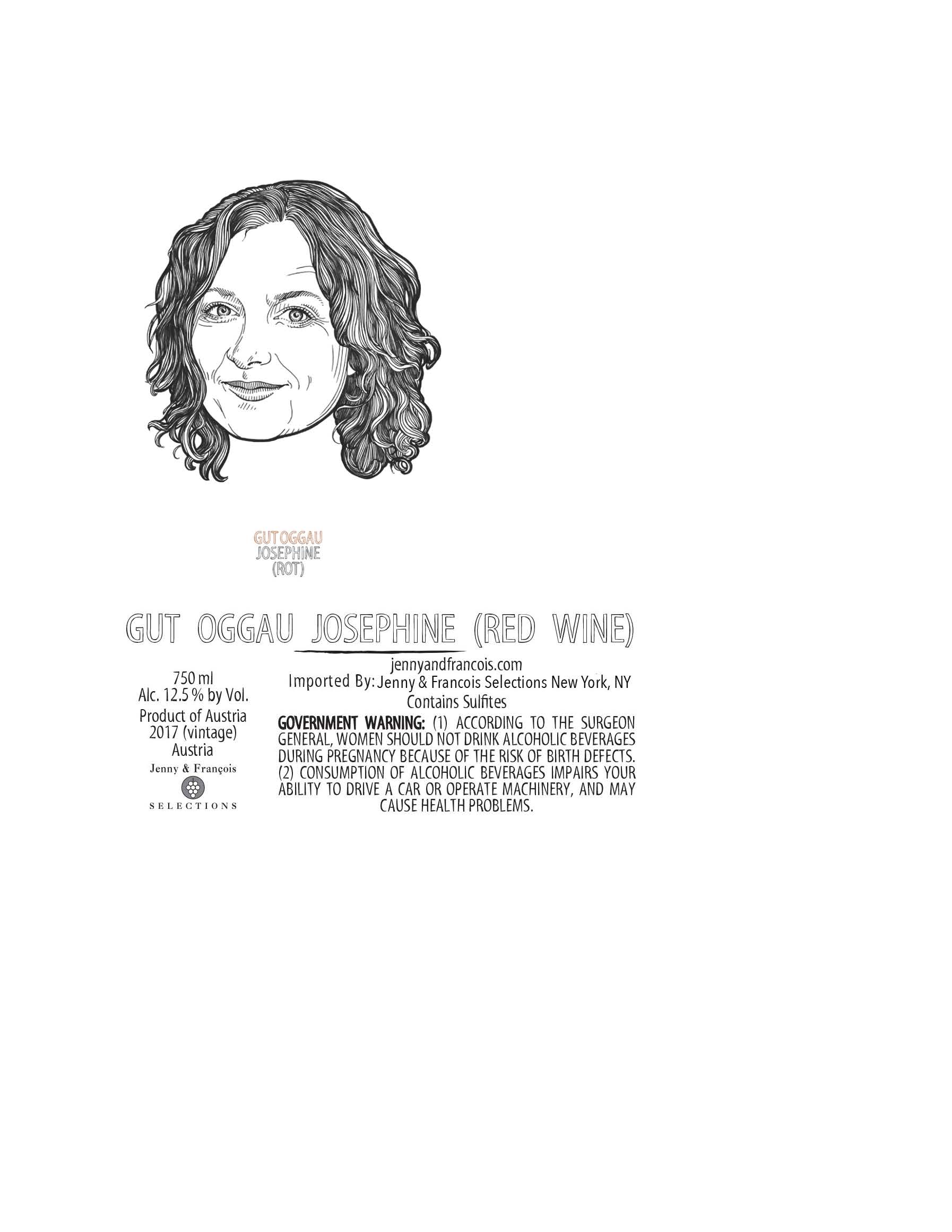 TABC label artwork for Gut Oggau, Josephine