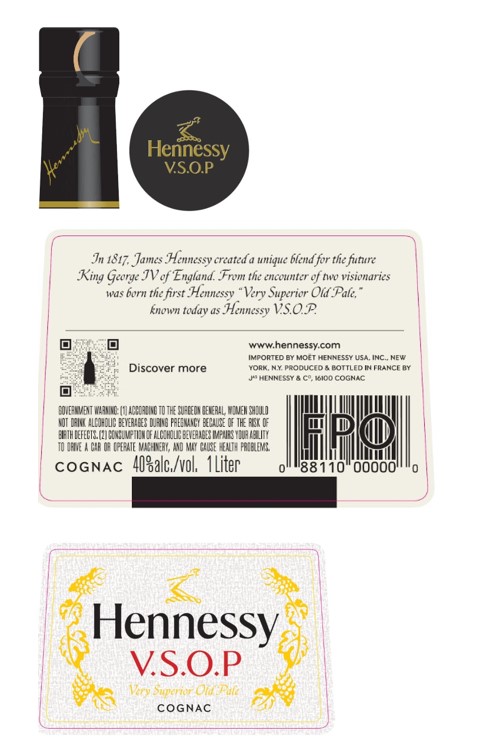 TABC label artwork for Hennessy V.S.O.P 12 1L GB Upgrade - 1098448