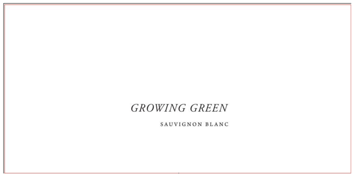 TABC label artwork for Growing Green Sparkling Sauvignon Blanc