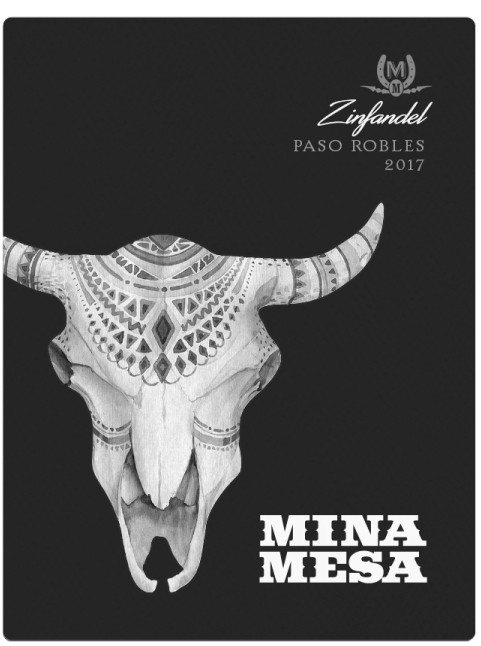 TABC label artwork for Mina Mesa Zinfandel Paso Robles