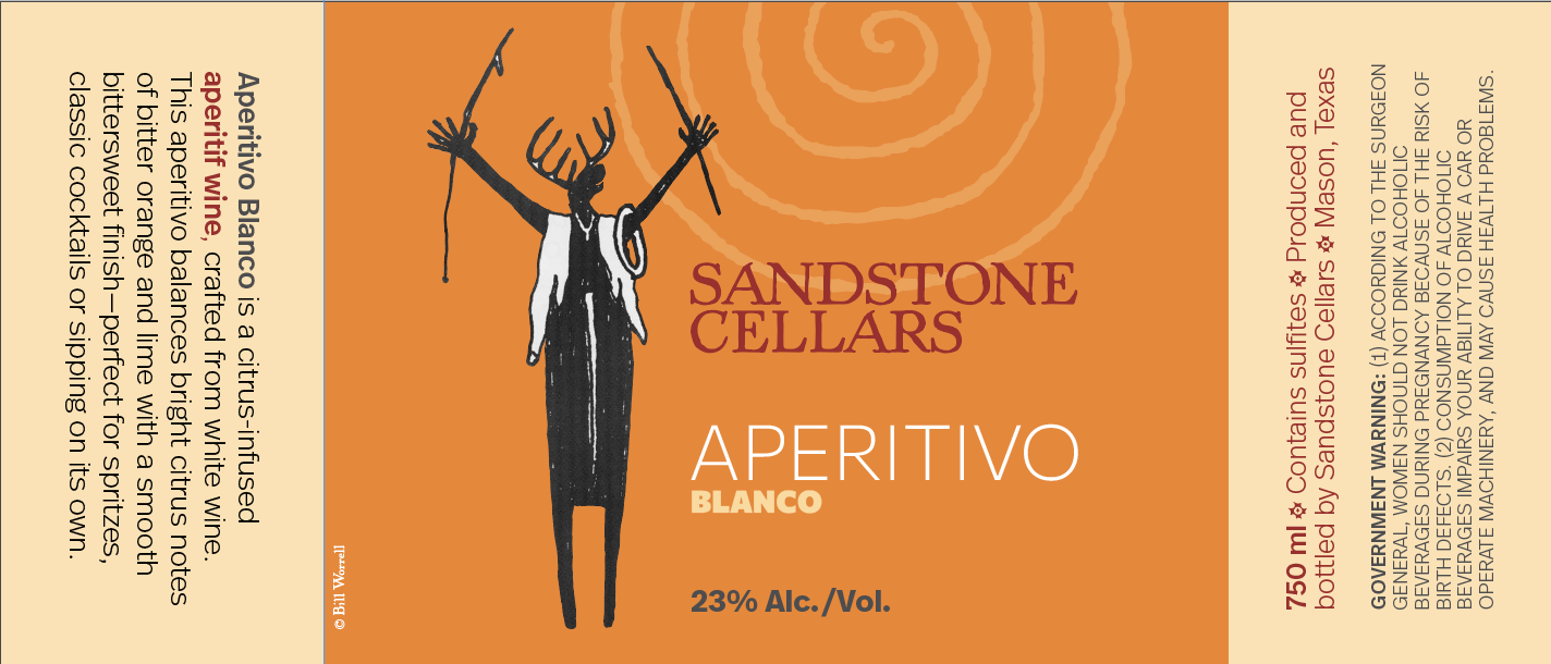 TABC label artwork for SANDSTONE CELLARS APERITIVO BLANCO