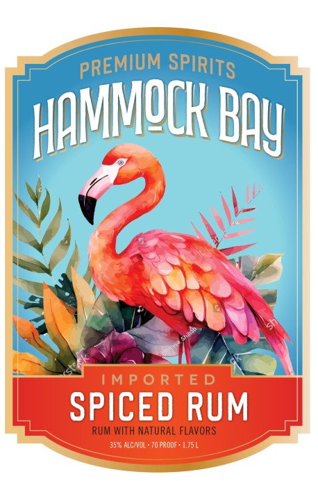 TABC label artwork for Hammock Bay Spiced Rum