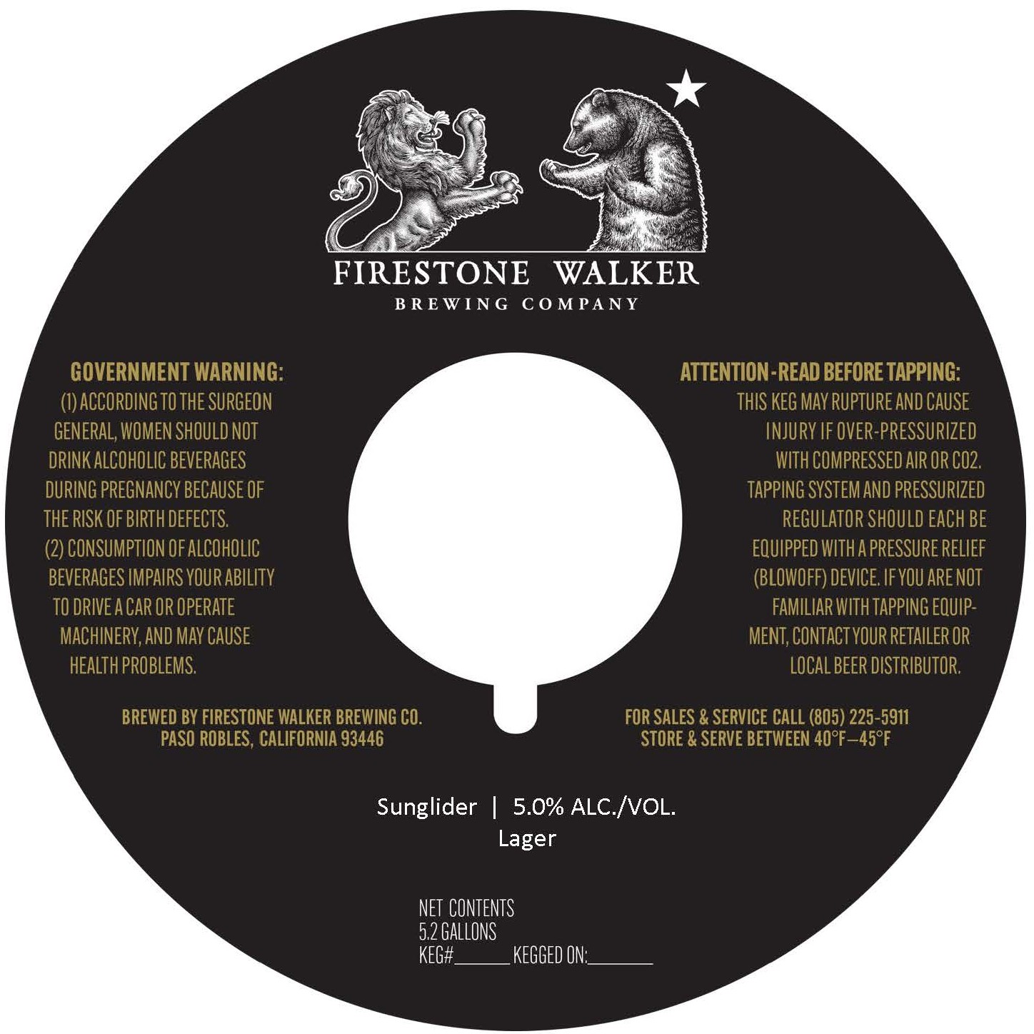 TABC label artwork for Sunglider