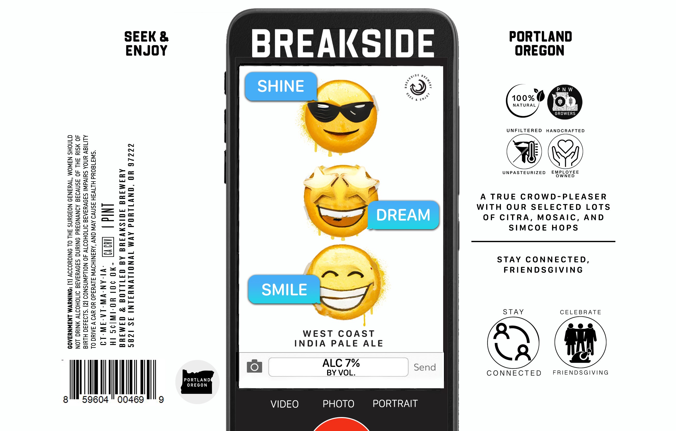 TABC label artwork for Shine, Dream, Smile