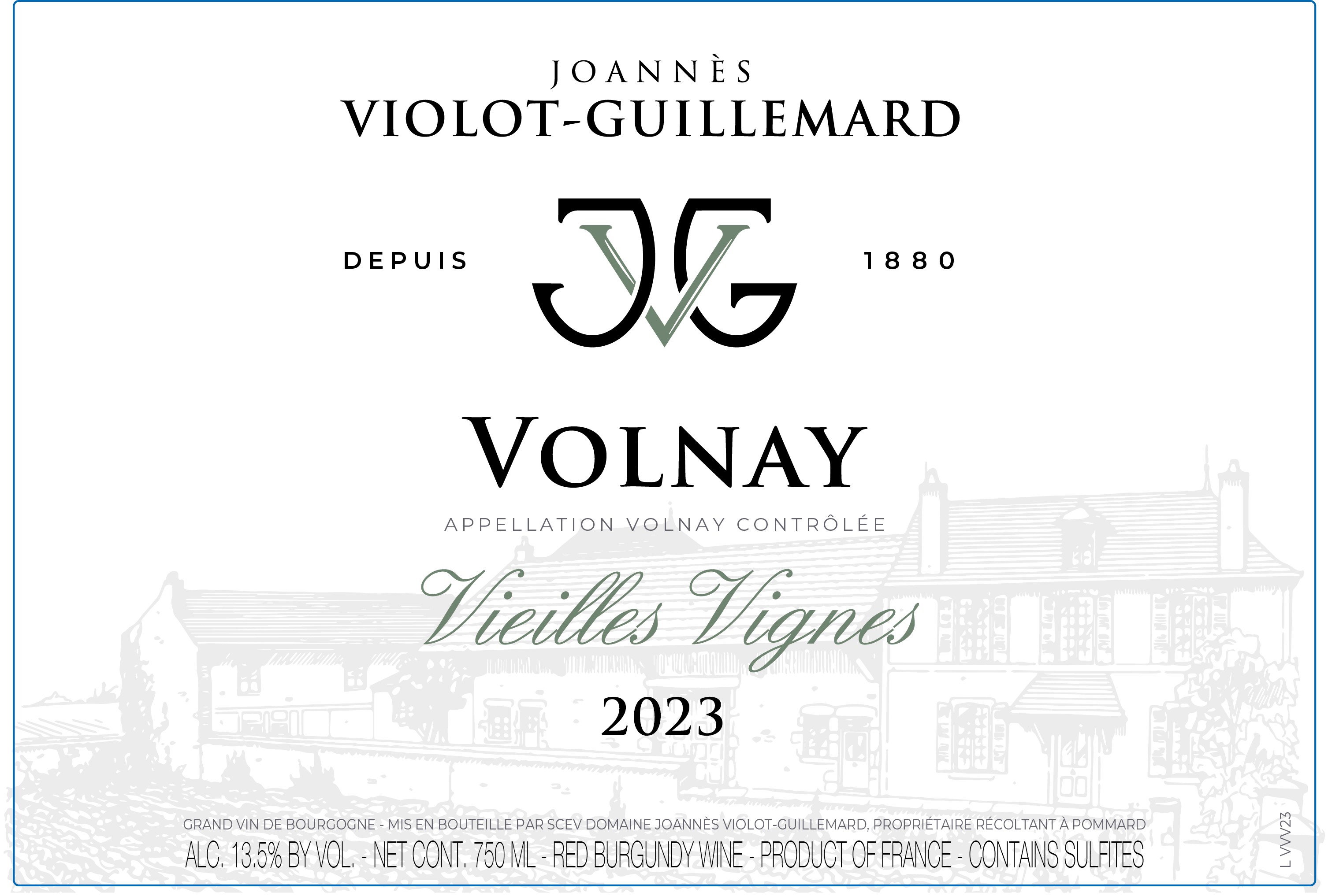 TABC label artwork for VIOLOT-GUILLEMARD VIEILLES VIGNES