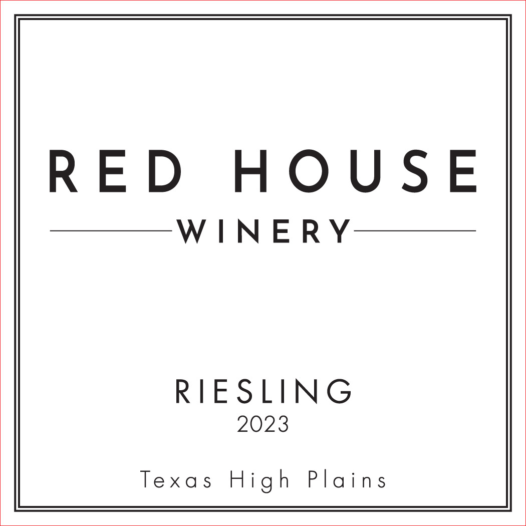 TABC label artwork for RED HOUSE WINERY RIESLING